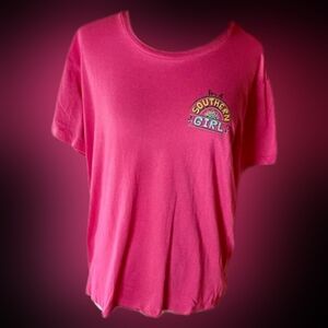 Pink Fruit of the Loom Southern We Heard That Womens Tee Sz XL